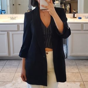 black zara blazer